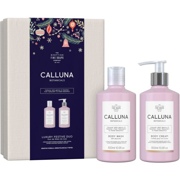 Scottish Fine Soaps Calluna Botanicals Luxury Festive Duo подаръчен комплект Vanilla&Rose (за тяло) на ниска цена