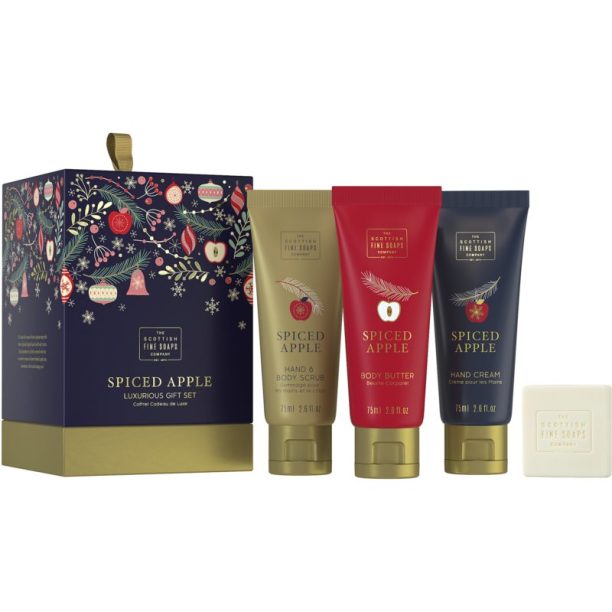 Scottish Fine Soaps Spiced Apple Luxurious Gift Set подаръчен комплект на ниска цена