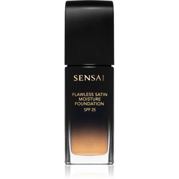 Sensai Flawless Satin Moisture Foundation течен фон дьо тен SPF 25 цвят 205 Mocha Beige 30 мл.