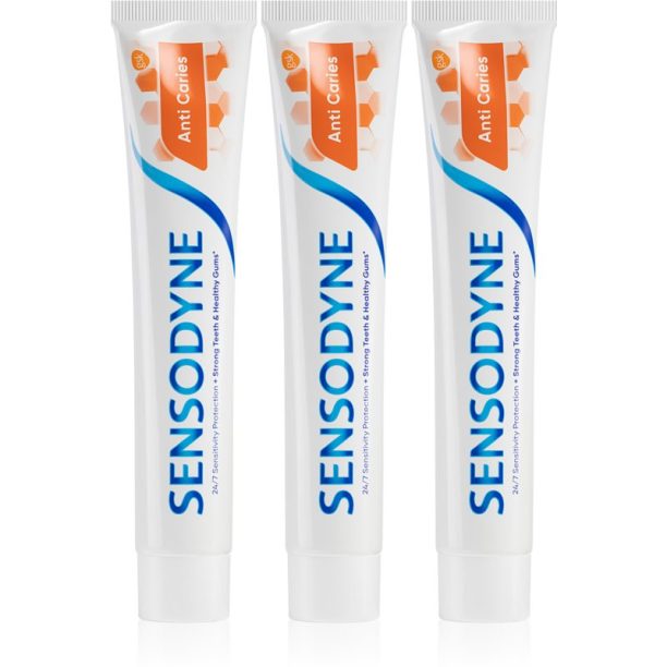 Sensodyne Anti Caries Anti Carries паста за зъби срещу кариес 3x75 мл.