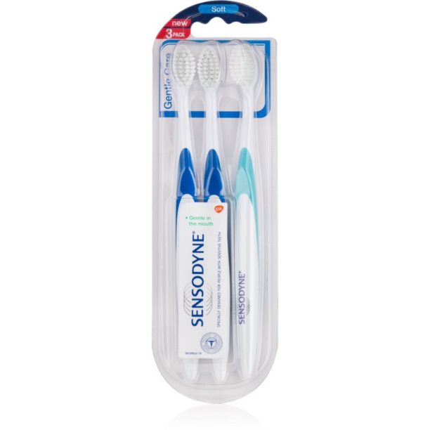 Sensodyne Gentle Care Triopack Soft четки за зъби soft 3 бр. на ниска цена