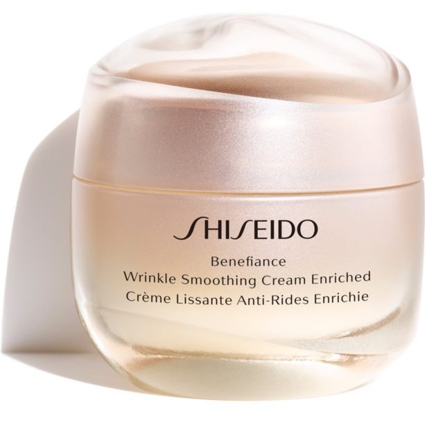 Shiseido Benefiance Wrinkle Smoothing Cream Enriched дневен и нощен крем против бръчки за суха кожа 50 мл.