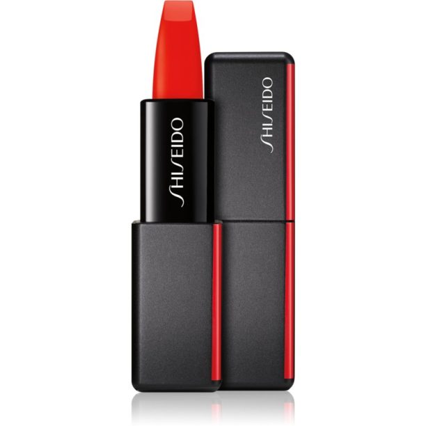 Shiseido ModernMatte Powder Lipstick матово пудрово червило цвят 509 Flame (Geranium) 4 гр. на ниска цена