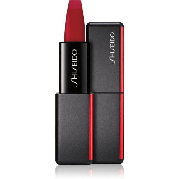 Shiseido ModernMatte Powder Lipstick матово пудрово червило цвят 515 Mellow Drama (Crimson Red) 4 гр. на ниска цена