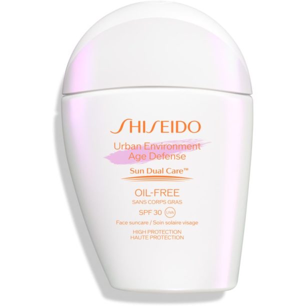 Shiseido Sun Care Urban Environment Age Defense матиращ слънцезащитен крем за лице SPF 30 30 мл.