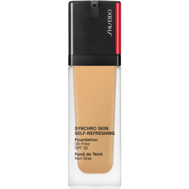 Shiseido Synchro Skin Self-Refreshing Foundation дълготраен фон дьо тен SPF 30 цвят 340 Oak 30 мл.