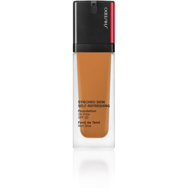 Shiseido Synchro Skin Self-Refreshing Foundation дълготраен фон дьо тен SPF 30 цвят 430 Cedar 30 мл. на ниска цена