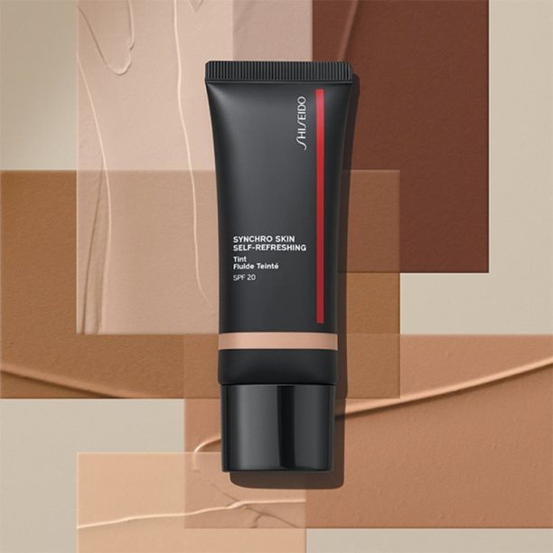 Shiseido Synchro Skin Self-Refreshing Foundation хидратиращ фон дьо тен SPF 20 цвят 125 Fair Asterid 30 мл. купи на топ цена