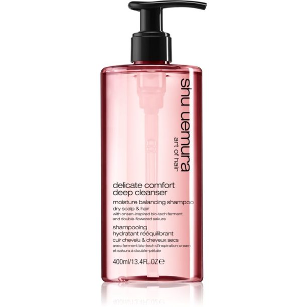 Shu Uemura Deep Cleanser Delicate Comfort хидратиращ шампоан за суха коса 400 мл. на ниска цена