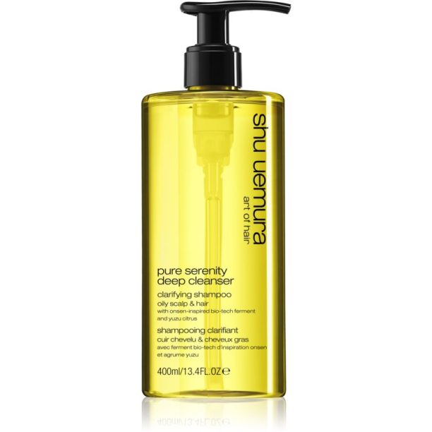 Shu Uemura Deep Cleanser Pure Serenity дълбоко почистващ шампоан за мазна коса и мазен скалп 400 мл. на ниска цена