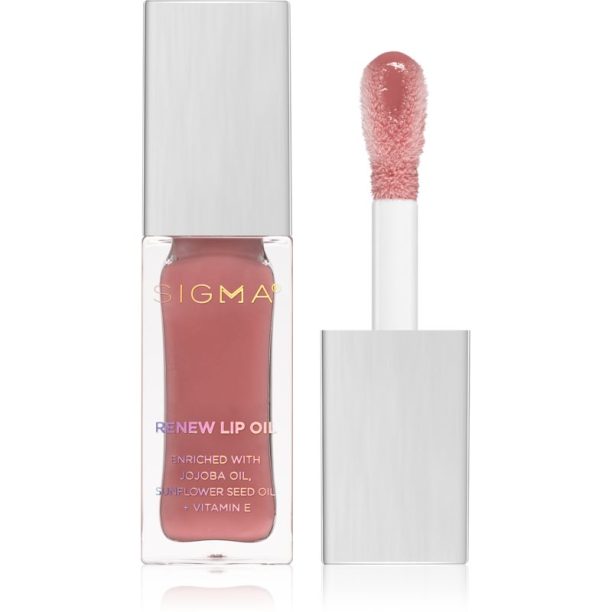 Sigma Beauty Renew Lip Oil масло от нар придаващ хидратация и блясък цвят Tranquil 5