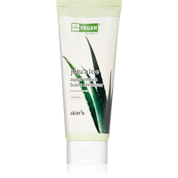 Skin79 Jeju Aloe Aqua Vegan Foam Cleanser нежна почистваща пяна с алое вера 150 мл.