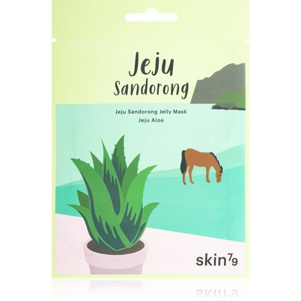 Skin79 Jeju Sandorong Jeju Aloe успокояваща платнена маска с хидратиращ ефект 33 мл.