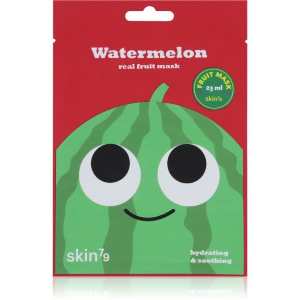 Skin79 Real Fruit Watermelon платнена маска с успокояващ ефект 23 мл.