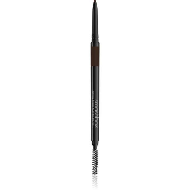 Smashbox Brow Tech Matte Pencil автоматичен молив за вежди с четка цвят Dark Brown 0.09 гр. на ниска цена