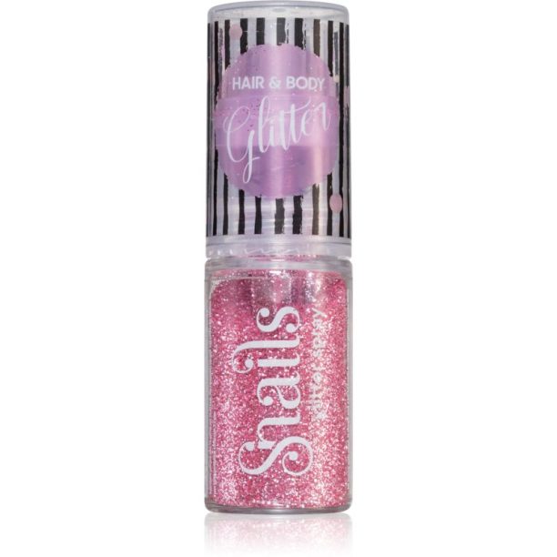 Snails Body Glitter блестящи частици за тяло и коса Light Pink 10 гр.