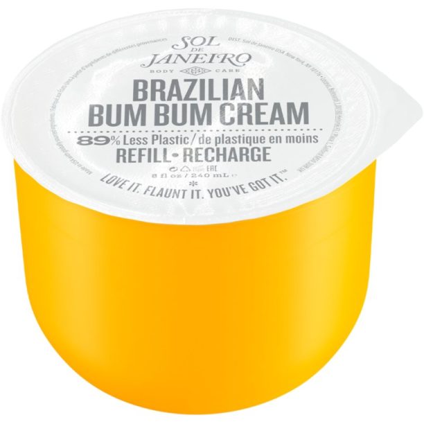 Sol de Janeiro Brazilian Bum Bum Cream стягащ и изглаждащ крем за седалище и бедра резервен пълнител 240 мл.