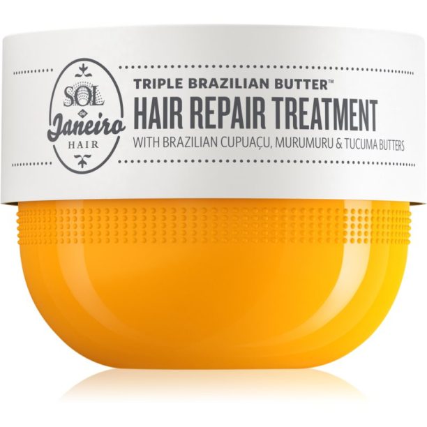 Triple Brazilian Butter™  Hair Repair Treatment Sol de Janeiro Triple Brazilian Butter™  Hair Repair Treatment интензивна хидратираща и подхранваща маска за суха и увредена коса 238 мл.