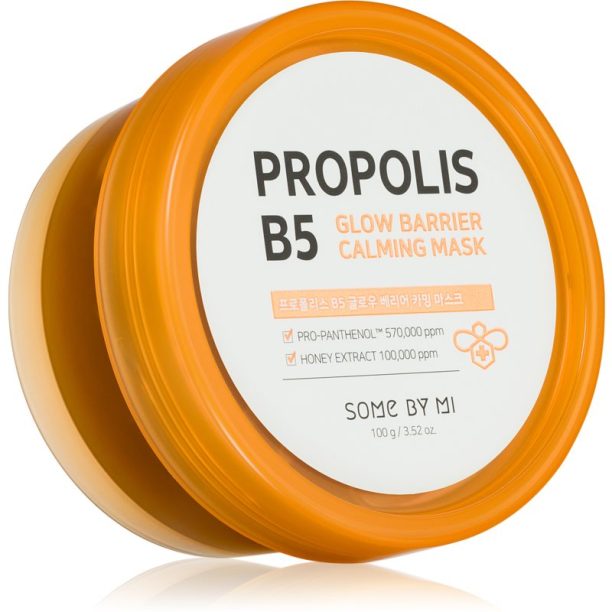 Some By Mi Propolis B5 Glow Barrier успокояваща маска за освежаване и хидратация 100 гр.