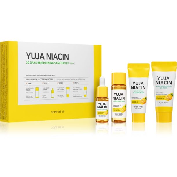 Some By Mi Yuja Niacin 30 Days Brightening комплект за пътуване (за озаряване на лицето)