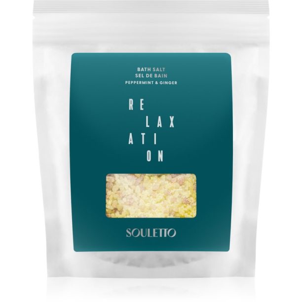 Souletto Peppermint & Ginger Bath Salt сол за баня 500 гр.