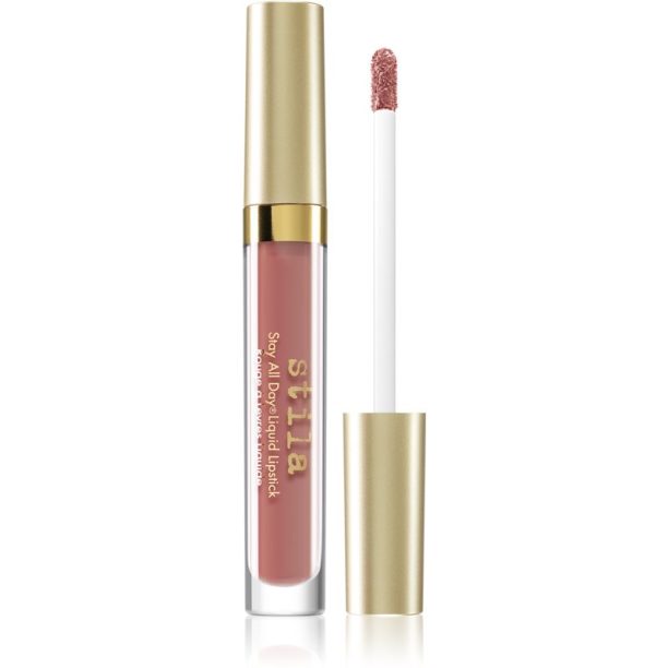 Stila Cosmetics Stay All Day дълготрайно течно червило Sheer Miele (Sheer Warm Taupe Nude) 3 мл.