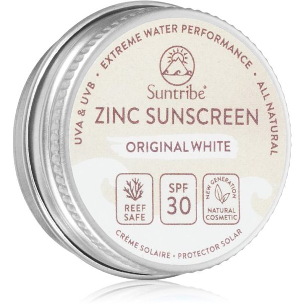 Suntribe Mini Zinc Sunscreen минерален защитен крем за лице и тяло SPF 30 Original White 15 гр.