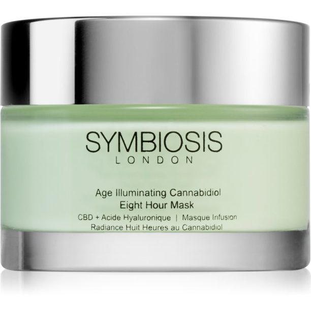 Symbiosis London Age Illuminating Cannabidiol подмладяваща и озаряваща маска с конопено масло 50 мл.