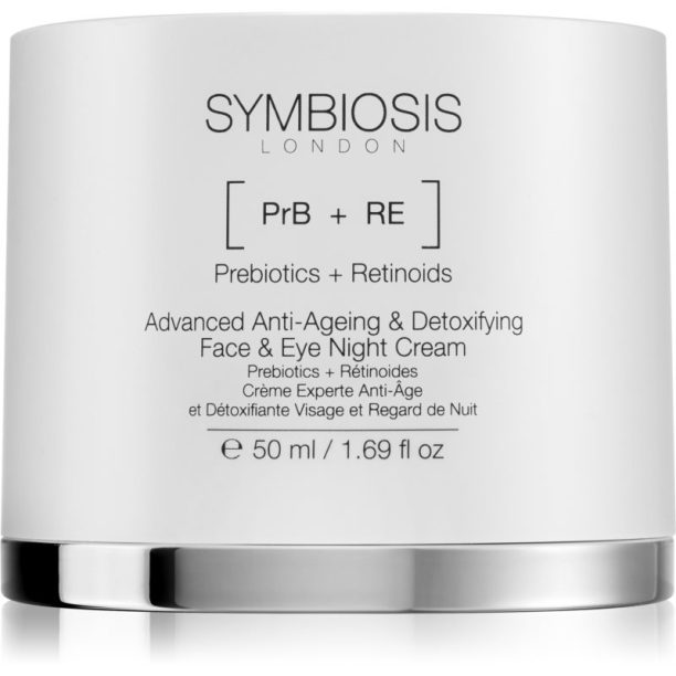 Symbiosis London Anti-Ageing & Detoxifying лек нощен крем за лице и очи 50 мл.