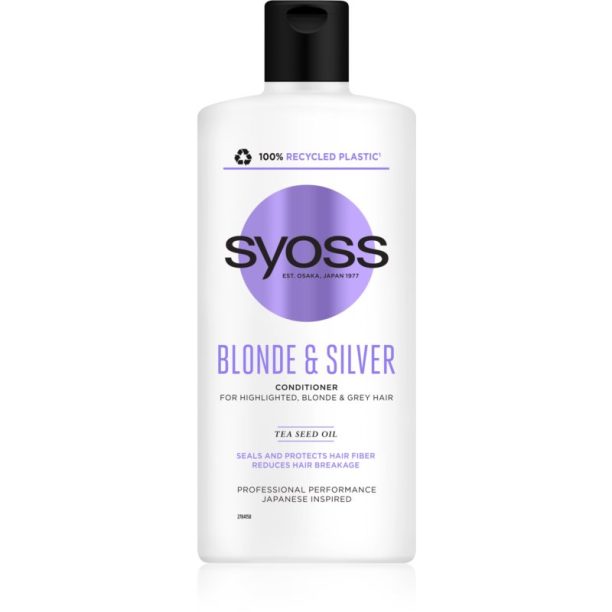 Syoss Blonde & Silver балсам за руса и сива коса 440 мл. на ниска цена