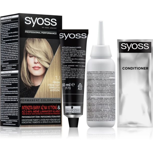 Syoss Color перманентната боя за коса цвят 7_1 Natural Medium Blond 1 бр.