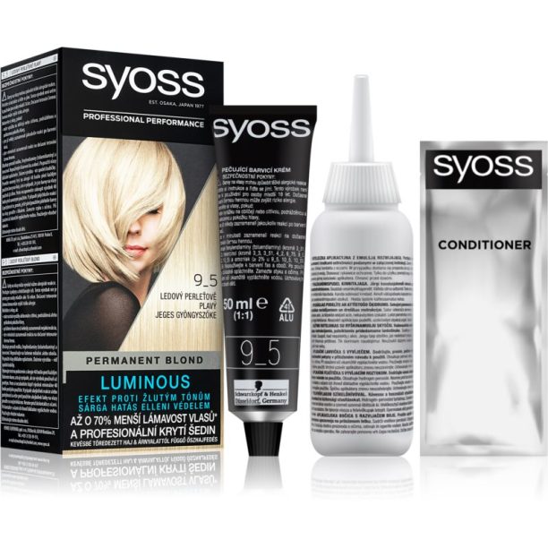 Syoss Color перманентната боя за коса цвят 9-5 Frozen Pearl Blonde на ниска цена