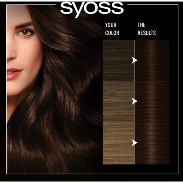 Syoss Oleo Intense перманентната боя за коса с олио цвят 4-86 Chocolate Brown 1 бр. на ниска цена