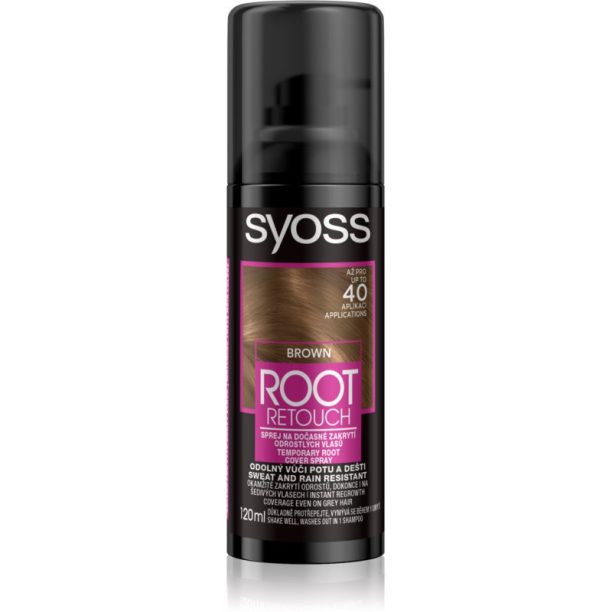 Syoss Root Retoucher тонираща боя за израстнали корени в спрей цвят Brown 120 мл. на ниска цена