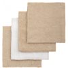 T-TOMI BIO Bamboo Baby Washcloths кърпа за измиване Beige 25 x 25 cm 4 бр.