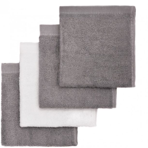 T-TOMI BIO Bamboo Baby Washcloths кърпа за измиване Grey 25 x 25 cm 4 бр.