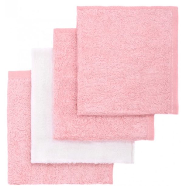 T-TOMI BIO Bamboo Baby Washcloths кърпа за измиване Pink 25 x 25 cm 4 бр.