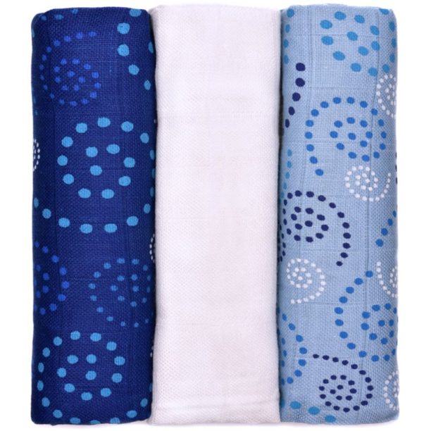 T-TOMI BIO Bamboo Diapers пелени от плат Spirales 70x70 cm 3 бр.