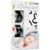 T-TOMI Baby Set Black Hearts подаръчен комплект за деца 3 бр.