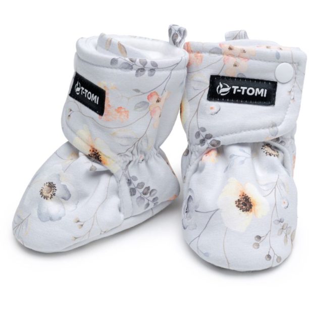 T-TOMI Booties Flowers детски пантофки 0-3 months