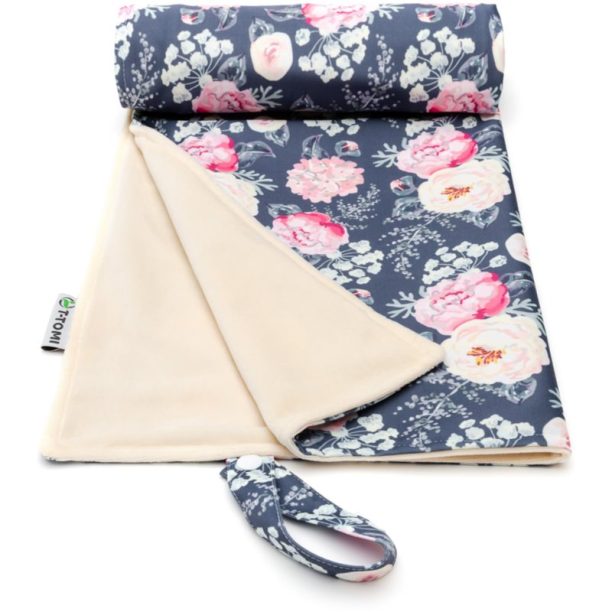 T-TOMI Changing Pad Grey Flowers - Colour перяща се подложка за преповиване 50x70 cm 1 бр.