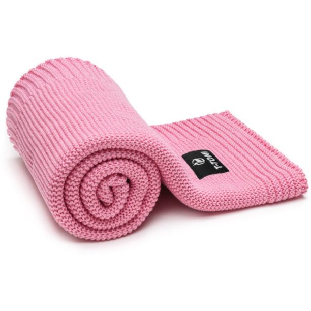 T-TOMI Knitted Blanket Pink Waves плетени одеяла 80 x 100 cm 1 бр.