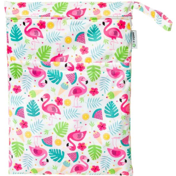 T-TOMI Wet Bag Flamingo непромокаема торбичка 30x40 мл.