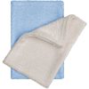 T-Tomi Bamboo Washcloth Natur + Blue кърпа за измиване 14x20 cm 2 бр.