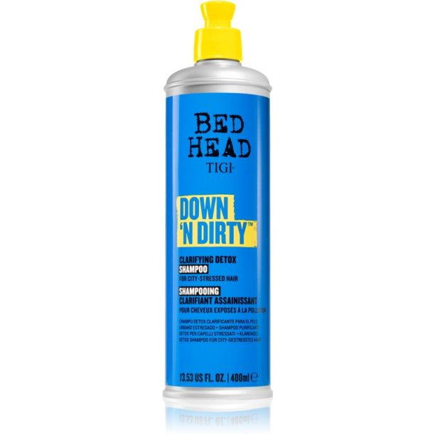 TIGI Bed Head Down'n' Dirty почистващ детоксикиращ шампоан за ежедневна употреба 400 мл.