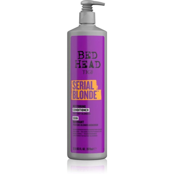 TIGI Bed Head Serial Blonde възстановяващ балсам за блонд коса и коса с кичури 970 мл.