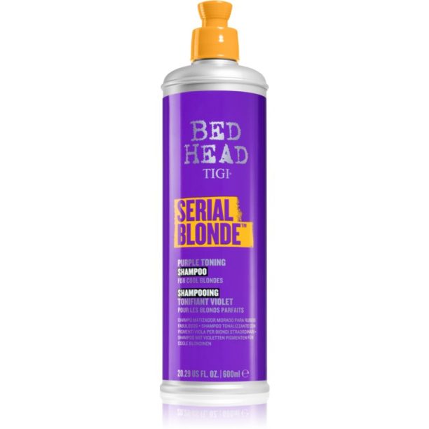 TIGI Bed Head Serial Blonde лилав тониращ шампоан за блонд коса и коса с кичури 600 мл.