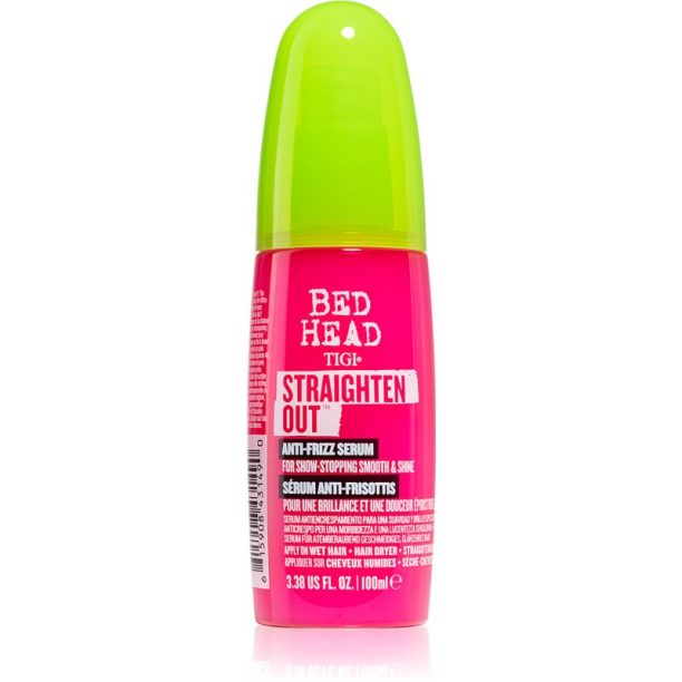 TIGI Bed Head Straighten Out изглаждащ серум за блясък и мекота на косата 100 мл.