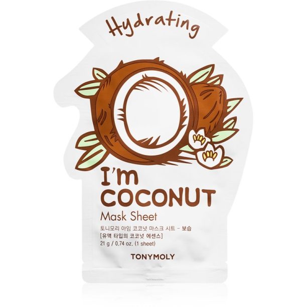 TONYMOLY I'm COCONUT хидратираща платнена маска 21 гр.