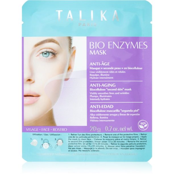 Talika Bio Enzymes Mask Anti-Age платнена маска против бръчки 20 гр. на ниска цена